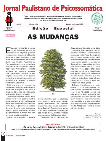 jornal 01.qxd - Associação Brasileira de Medicina Psicossomática