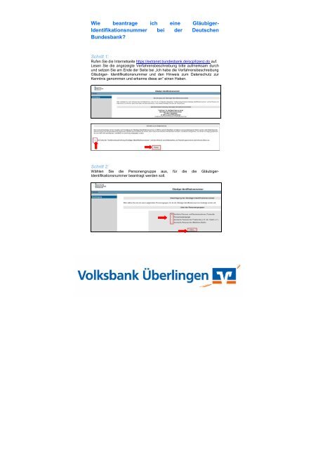 Wie beantrage ich eine Gläubiger- Identifikationsnummer bei der ...
