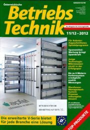 Österreichische Betriebstechnik 11-12/2012 - Volz Gruppe GmbH