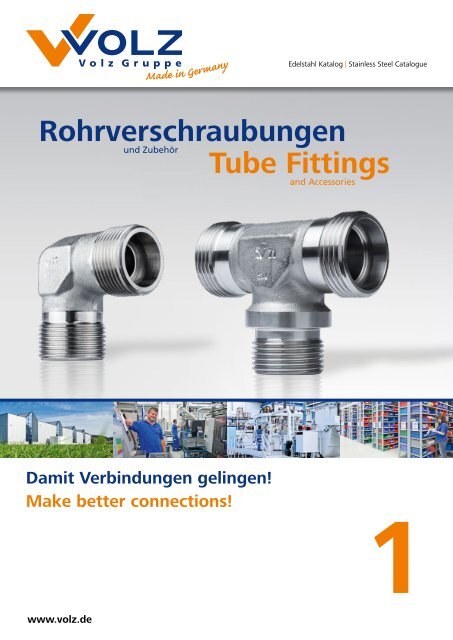PDF Rohrverschraubungen - Tube Fittings - Volz Gruppe GmbH
