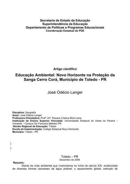 Secretaria de Estado da Educação do Paraná