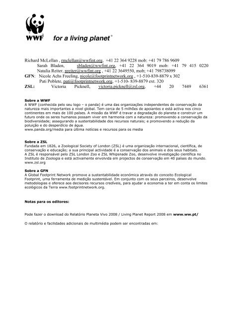 Relatório Planeta Vivo 2010 PDF - WWF