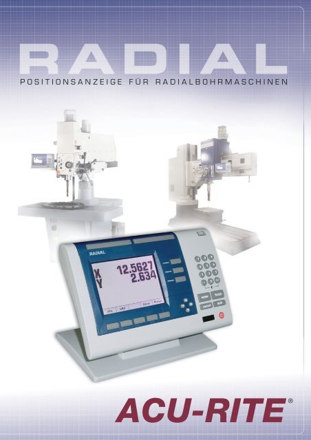 Acu Rite Counter acu-rite radial (pdf) - Volz Maschinenhandel GmbH & Co. KG