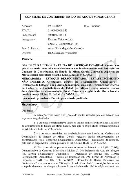 Microsoft Word - 19134093\252.doc - Secretaria de Estado de ...