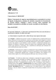 Aditamento nº. 04 Concorrência nº. 00030/2007 Objeto ... - Celesc