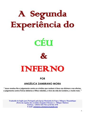 A segunda experiência de Angélica Zambrano no Céu e no Inferno