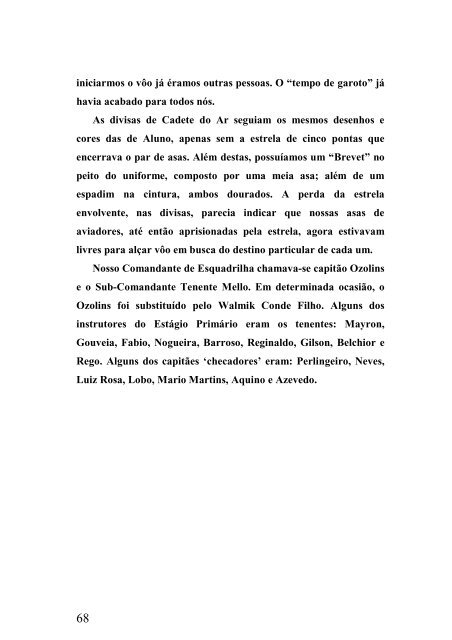 MEMÓRIAS DE UM EX-CADETE DA AERONÁUTICA - ReservAer