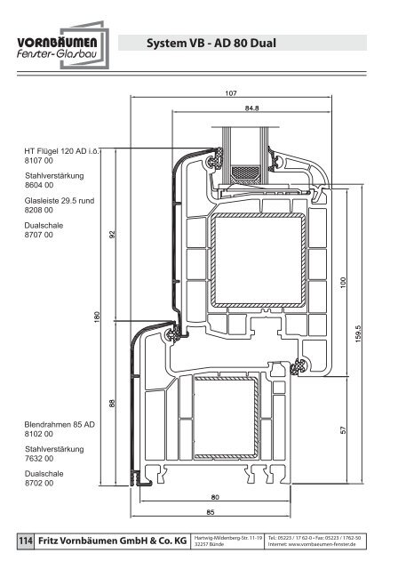 System VB - AD 80 Dual - Fritz Vornbäumen GmbH & Co. KG, 32257 ...