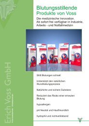 Blutstillende Produkte - Erich Voss GmbH