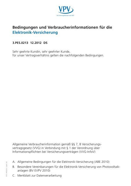 Bedingungen und Verbraucherinformationen für die Elektronik ...