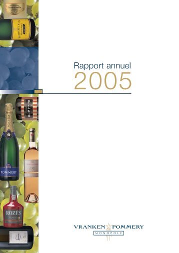Rapport annuel 2005 - Vranken Pommery