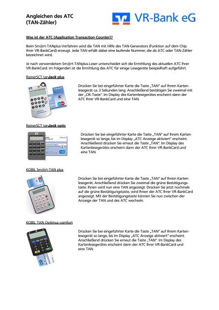 Angleichen des ATC _TAN-Zähler__neu - VR-Bank eG