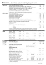 Preisaushang - VR Bank Mittelhaardt eG