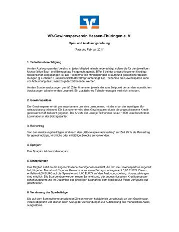 VR-Gewinnsparverein Hessen-Thüringen e. V.