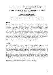 experimentos investigativos em disciplinas de ... - NUTES/UFRJ