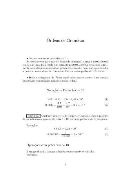 Ordem de grandeza: conheça os conceitos e a notação científica