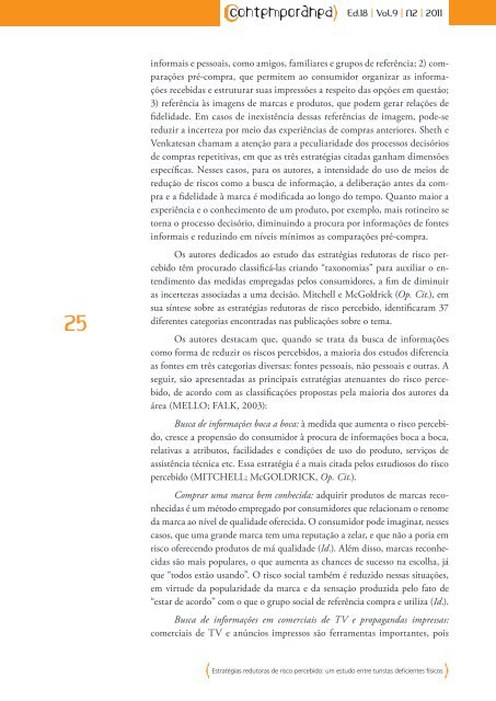 Edição 18 | Ano 9 | No.2 | 2011 REVISTA - Contemporânea - Uerj