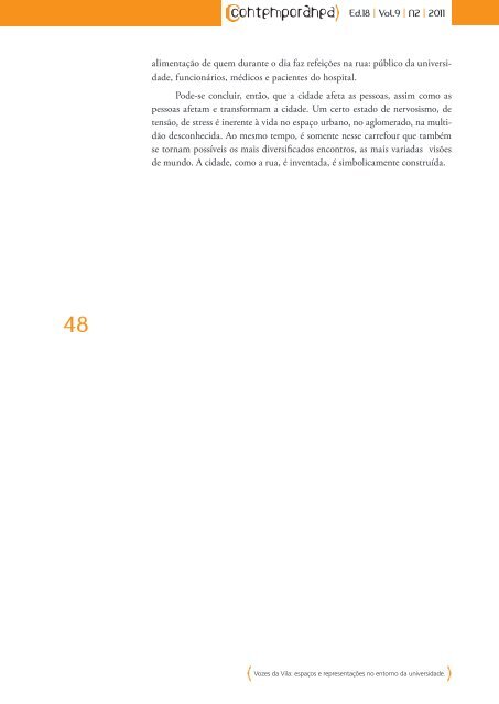 Edição 18 | Ano 9 | No.2 | 2011 REVISTA - Contemporânea - Uerj