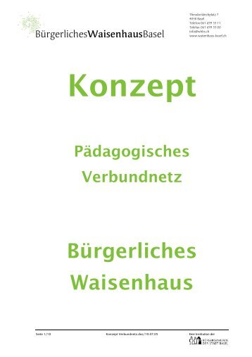 Konzept Pädagogisches Verbundnetz - BÜRGERLICHES ...