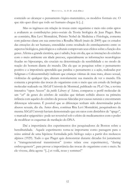 Jean Piaget no século XXI - Faculdade de Filosofia e Ciências ...