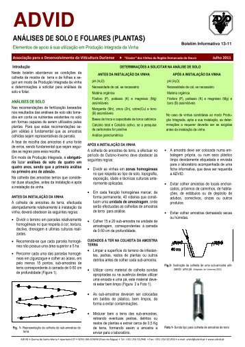 Análises de solos e foliares (plantas) - advid