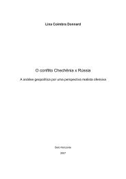 O Conflito Chechênia x Rússia. A análise geopolítica por uma ...