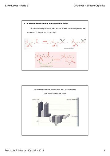 5. Reduções - Parte 2 QFL-5928 - Síntese Orgânica Prof. Luiz ... - USP