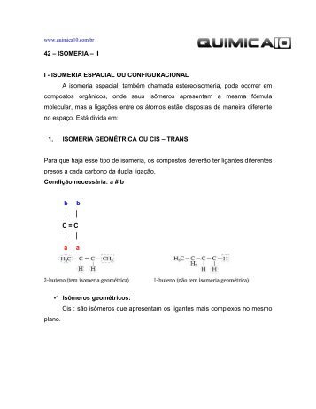 42 – ISOMERIA – II