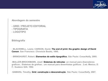 Abordagem do semestre - GRID / PROJETO EDITORIAL ... - projovem