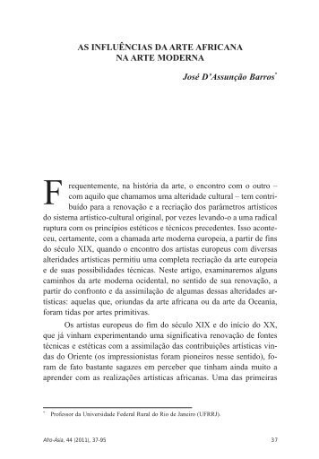 AS INFLUÊNCIAS DA ARTE AFRICANA NA ... - Revista Afro-Ásia