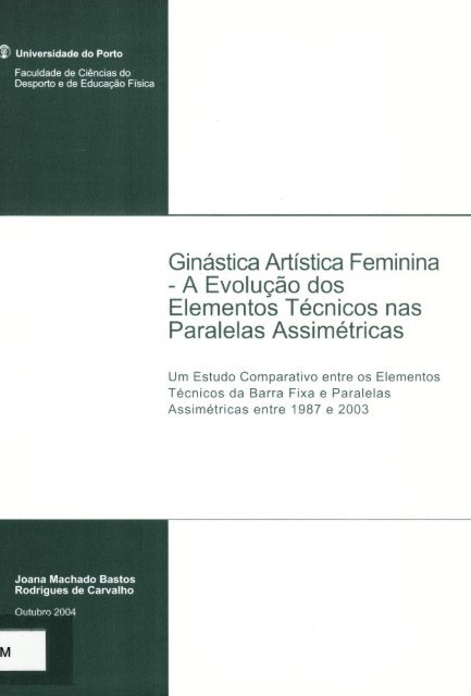 Ginástica Artística Feminina - Repositório Aberto da Universidade ...