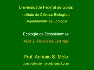 Apresentação do PowerPoint - Ecologia da UFRGS
