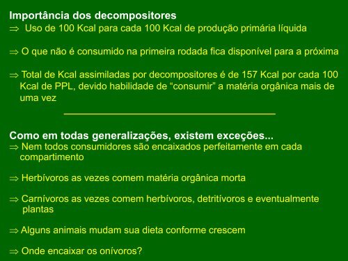 Apresentação do PowerPoint - Ecologia da UFRGS