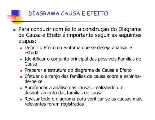 ferramentas para o controle ea melhoria da qualidade