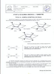 Resolução da Apostila de Química Orgânica do 1º bimestre. - PROF ...