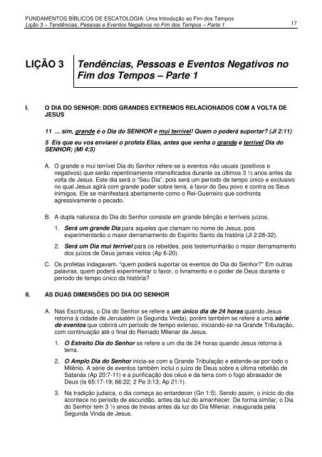 FUNDAMENTOS BÍBLICOS DE ESCATOLOGIA - Perry Shaun Brown