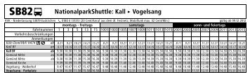SB82 N NationalparkShuttle: Kall > Vogelsang - VRS