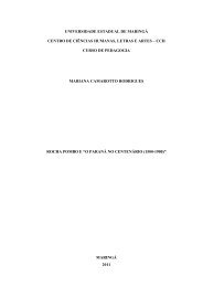 Rocha Pombo e “O Paraná no Centenário (1500-1900)” - DFE - UEM