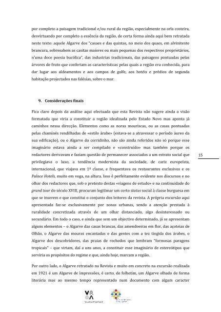 O Algarve e o turismo da região na «Revista de Turismo» (1916-1924)
