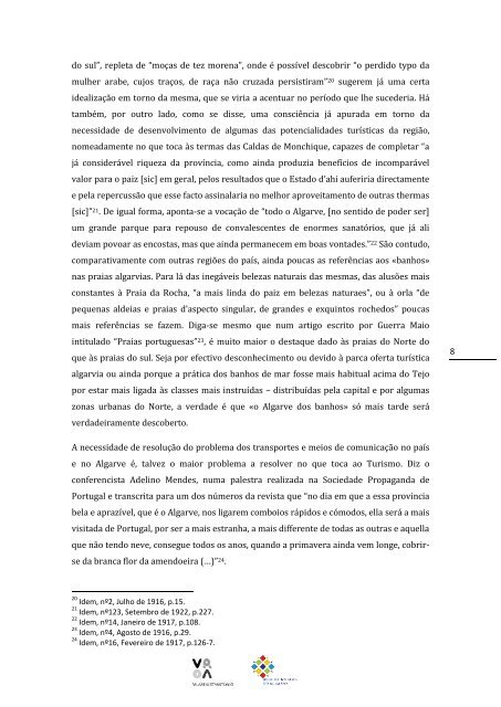 O Algarve e o turismo da região na «Revista de Turismo» (1916-1924)