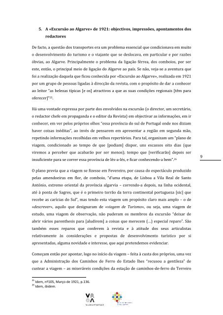 O Algarve e o turismo da região na «Revista de Turismo» (1916-1924)