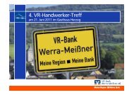 Vortrag zum Thema Sicherheit - VR-Bank Werra-Meißner eG