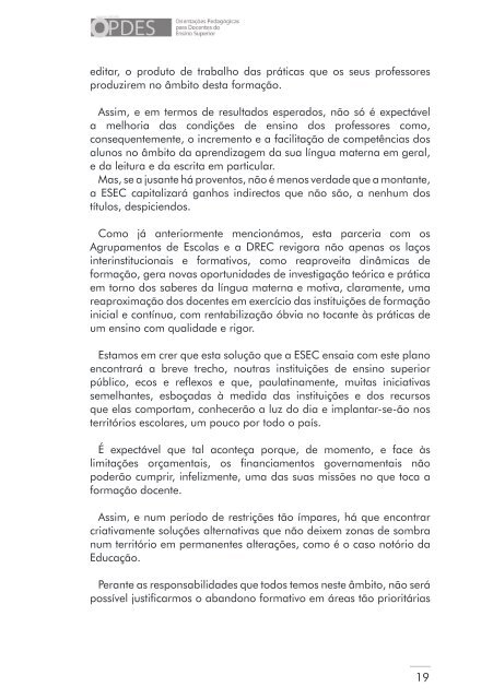 Pedagogia no Ensino Superior (14) - ESEC