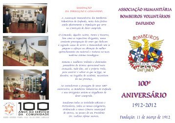 100º aniversário 100º aniversário - Jornal Bombeiros de Portugal