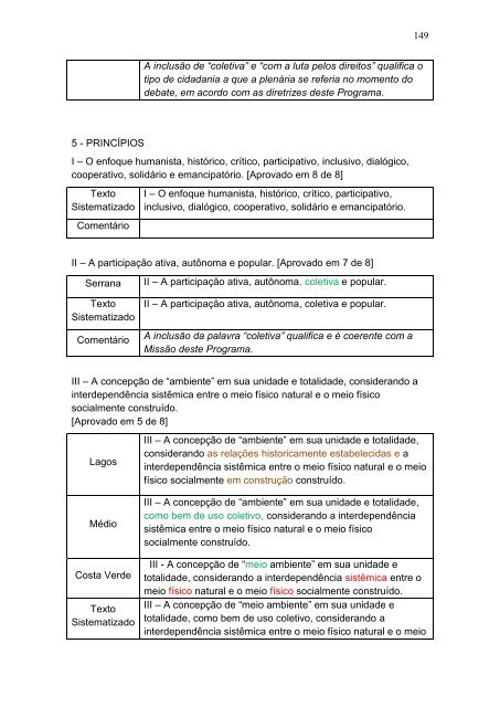 A construção do Programa Estadual de Educação Ambiental