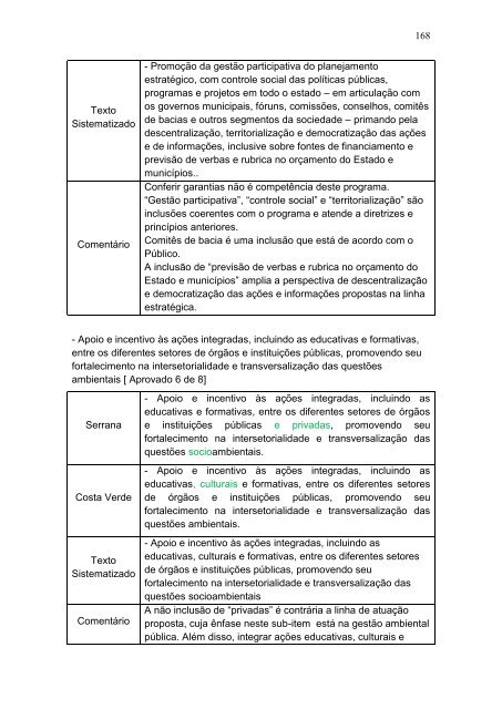 A construção do Programa Estadual de Educação Ambiental