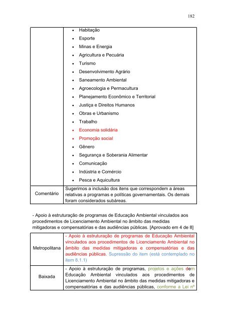 A construção do Programa Estadual de Educação Ambiental