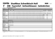 (Stadtbus SHA) Stadtmitte - Teurershof ... - Kreisverkehr