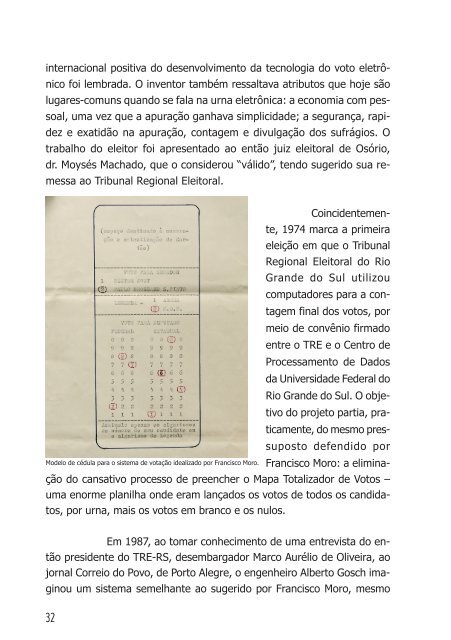 Voto Eletrônico - Tribunal Regional Eleitoral do Rio Grande do Sul