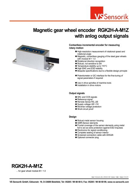 RGK2H-A-M1 - VS Sensorik